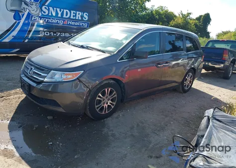 2012 Honda Odyssey Ex-L из США, поврежденный, VIN 5FNRL5H62CB033852